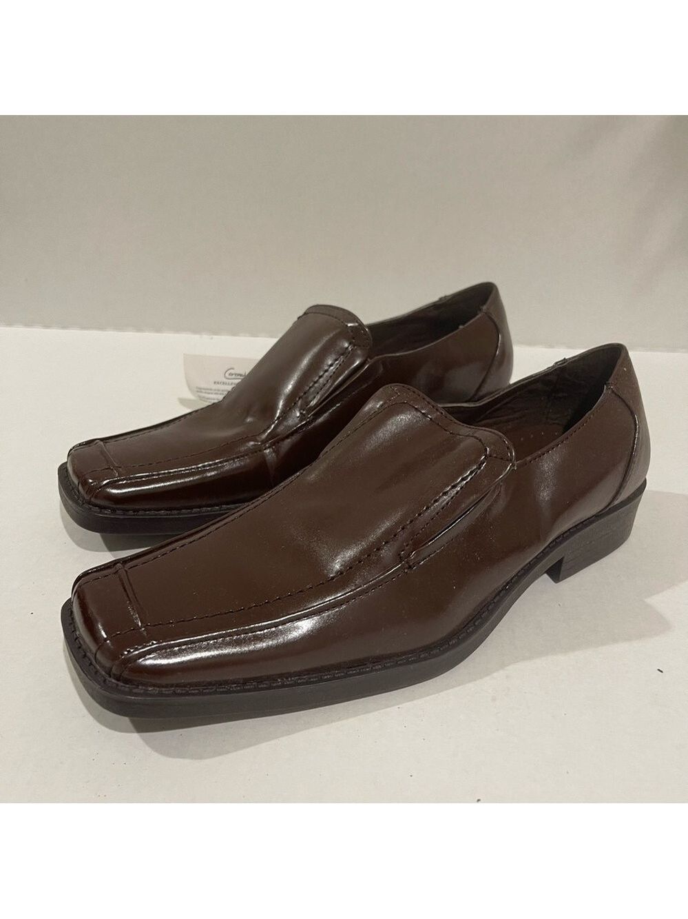 Men’s Coronado Brown Leather Slip on Oxfords Size 9.5 US!
